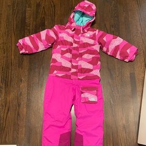 The North Face bib jumpsuit snowsuit GIRLS
